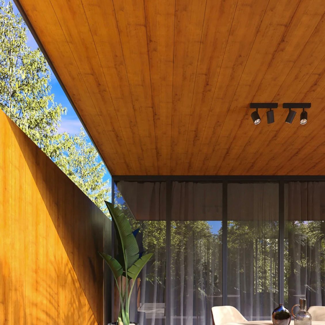 Forro e parede laminada